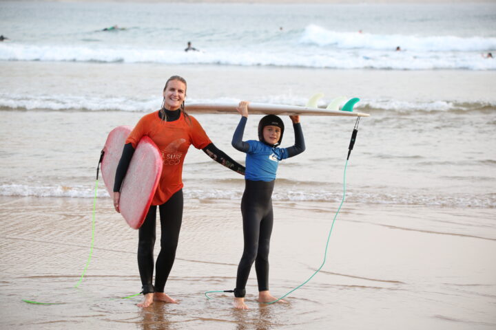 Family surf in Morocco